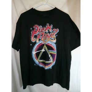 Rare Pink Floyd Airbrush Retro T-Shirt Dark Side of the Moon Graphic Band‎ XL
